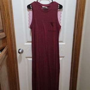 Burgundy Boutique Dress